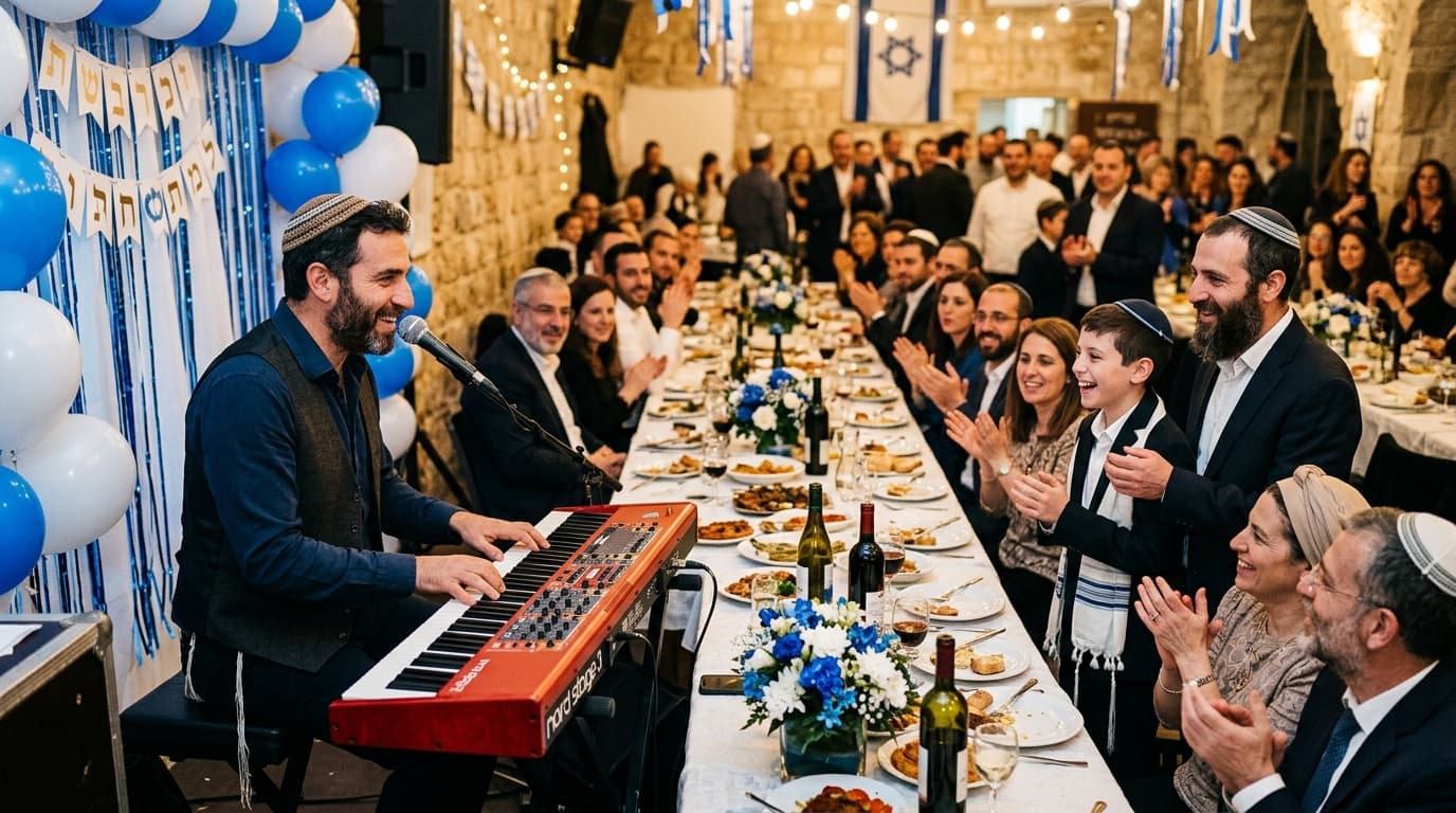 אירוע בר מצווה עם נגינה חיה